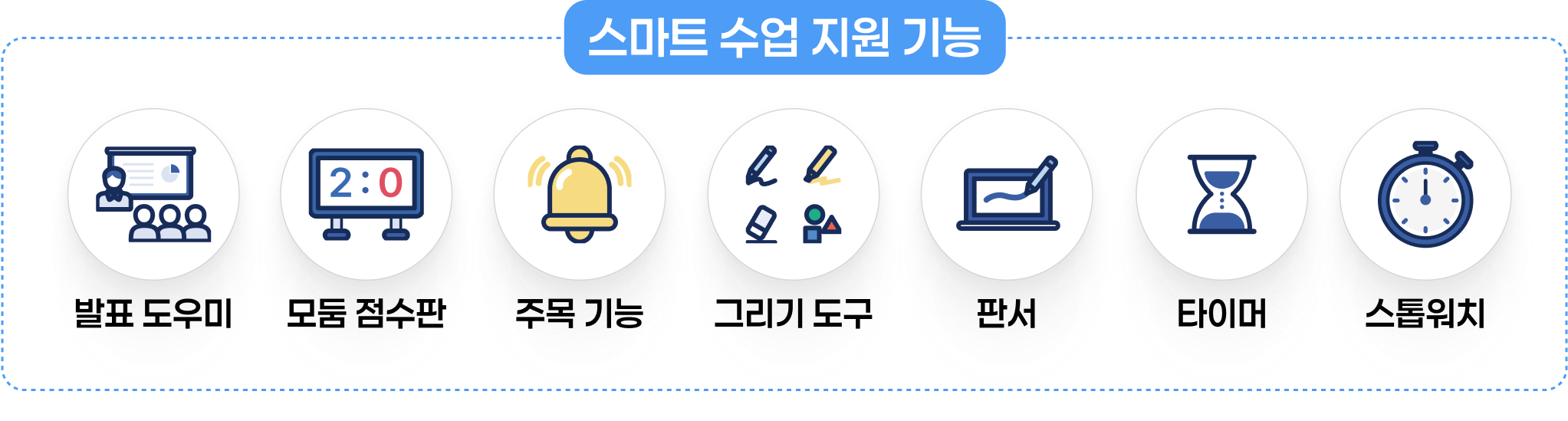 스마트 수업 지원 기능